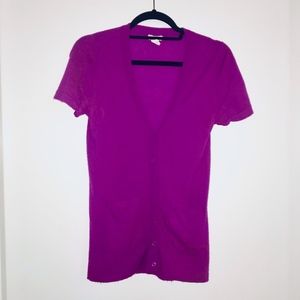 J.Crew Cashmere Cardigan (purple, size S)
